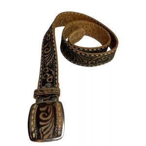 BKE Criller B168 Women's Genuine Leather Belt With Buckle Size 38